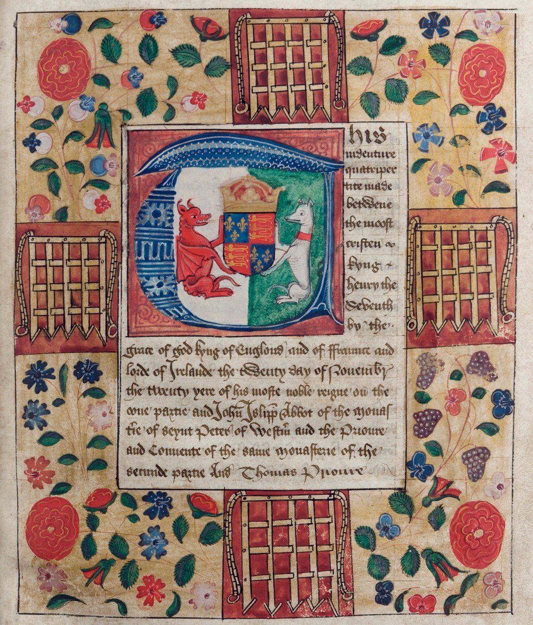 CCA-ChAnt/W/48C VII. Henrik király négyoldalú nyilatkozata, 1504. november 20. alkotó: English School