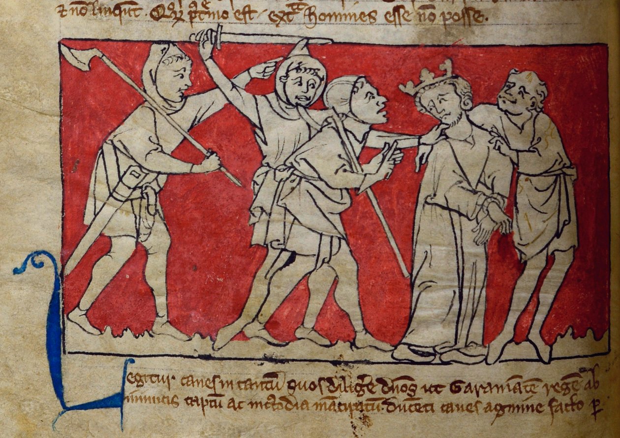 CCA-LitMs/D/10 fol. 5v Capture, a Bestiary-től alkotó: English School