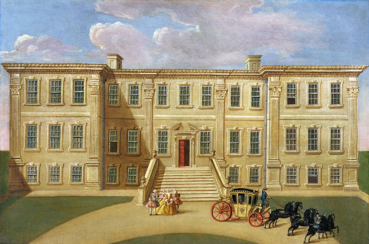 Calke Hall, Derbyshire, Sir Henry Harpur székhelye, Baronet, 1734 körül alkotó: English School