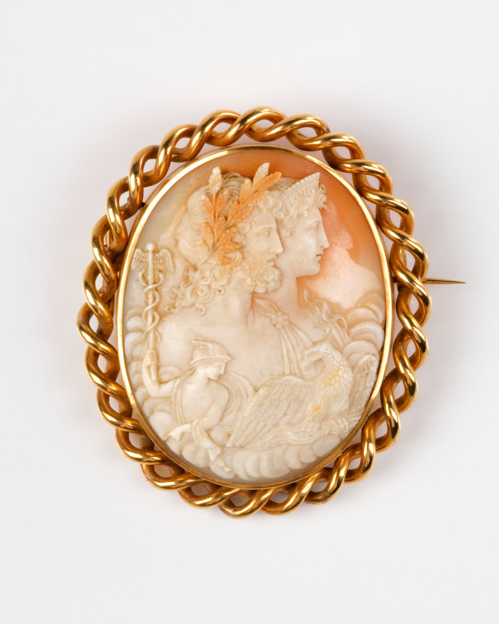 Cameo bross, 1890-es évek (achát) alkotó: English School