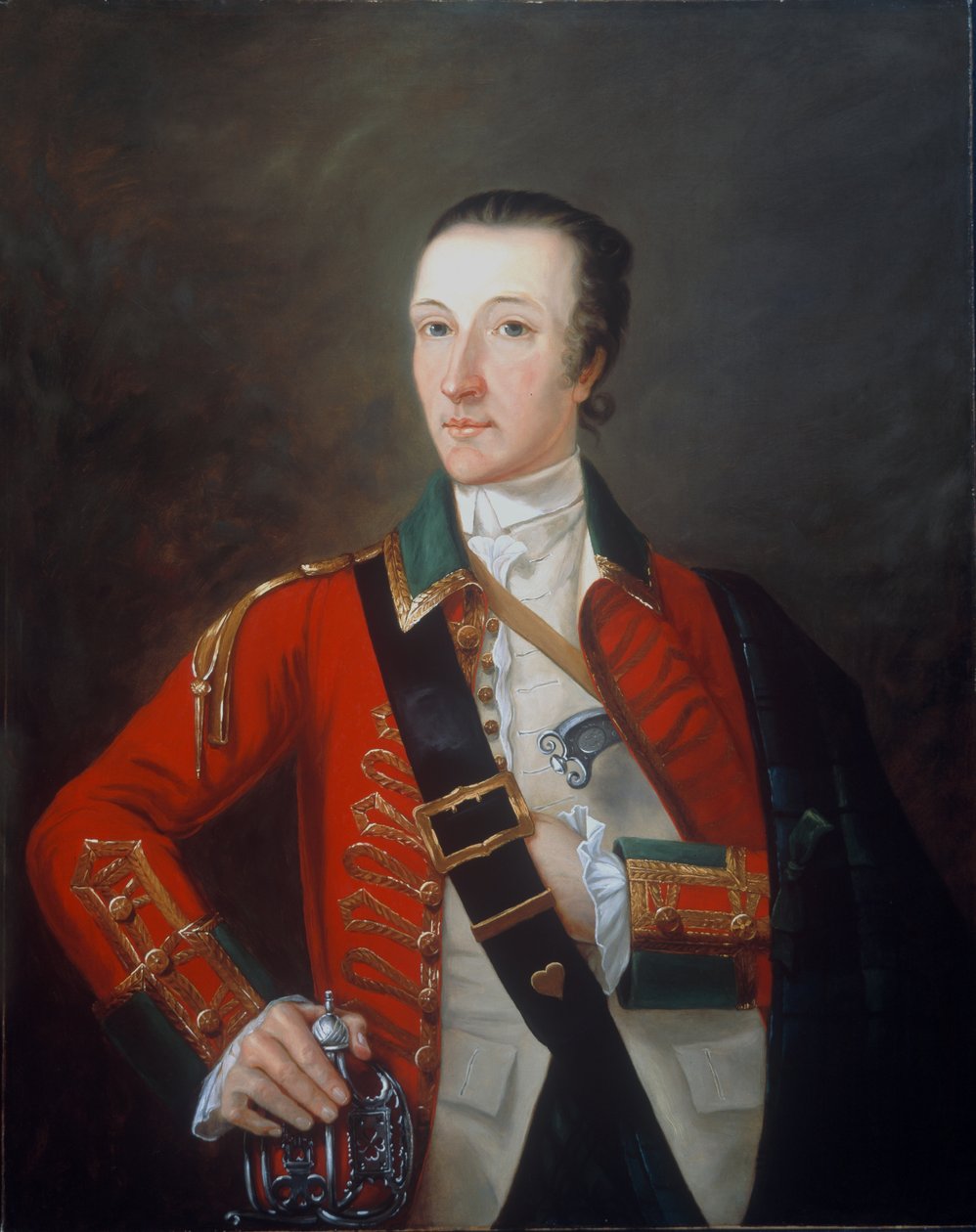James Gorry kapitány, a 87. gyalogezred, avagy Highland Volunteers, 1760 alkotó: English School
