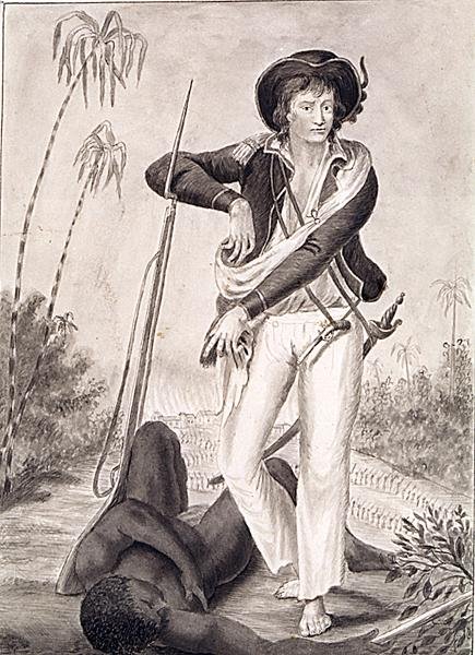 John Gabriel Stedman kapitány (1744-97), 1800 körül (ceruza és mosás papíron) (f/w fotó) alkotó: English School