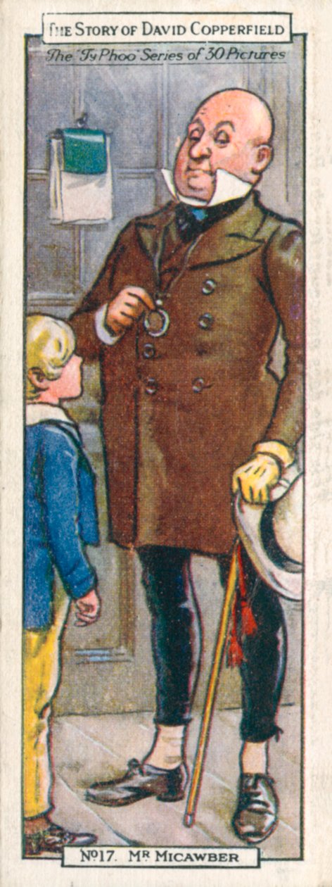 Karakterek a David Copperfieldből: Micawber (színes litográfia): Mr Micawber (színes litográfia) alkotó: English School