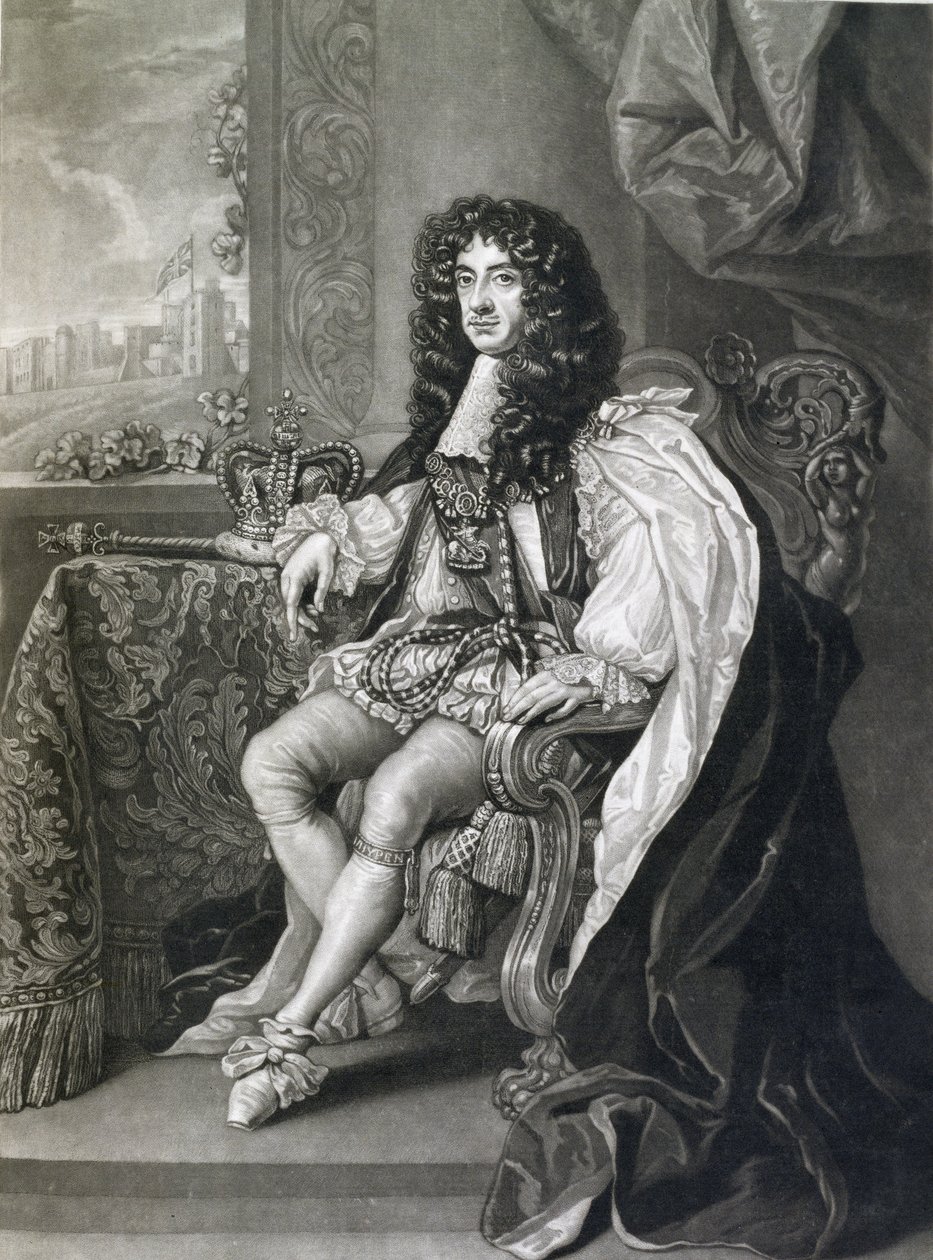 II. Károly (1630-85), vésette: Charles Turner (1773-1857) alkotó: English School
