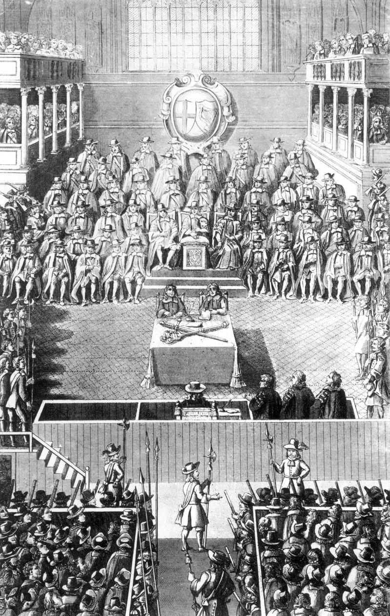 I. Károly a Whitehall-i High Court of Justice előtt, 1649. január 27-én alkotó: English School