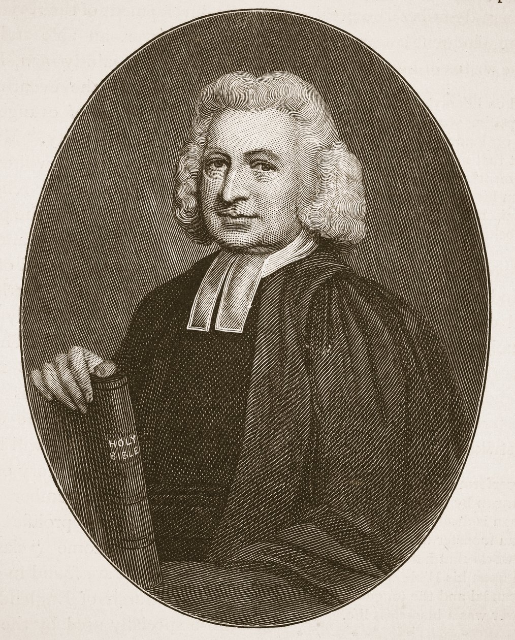 Charles Wesley, illusztráció: The Church of England: A History for the People, H.D.M. Spence-Jones, kocsma. 1910 körül (szépia fotó) alkotó: English School