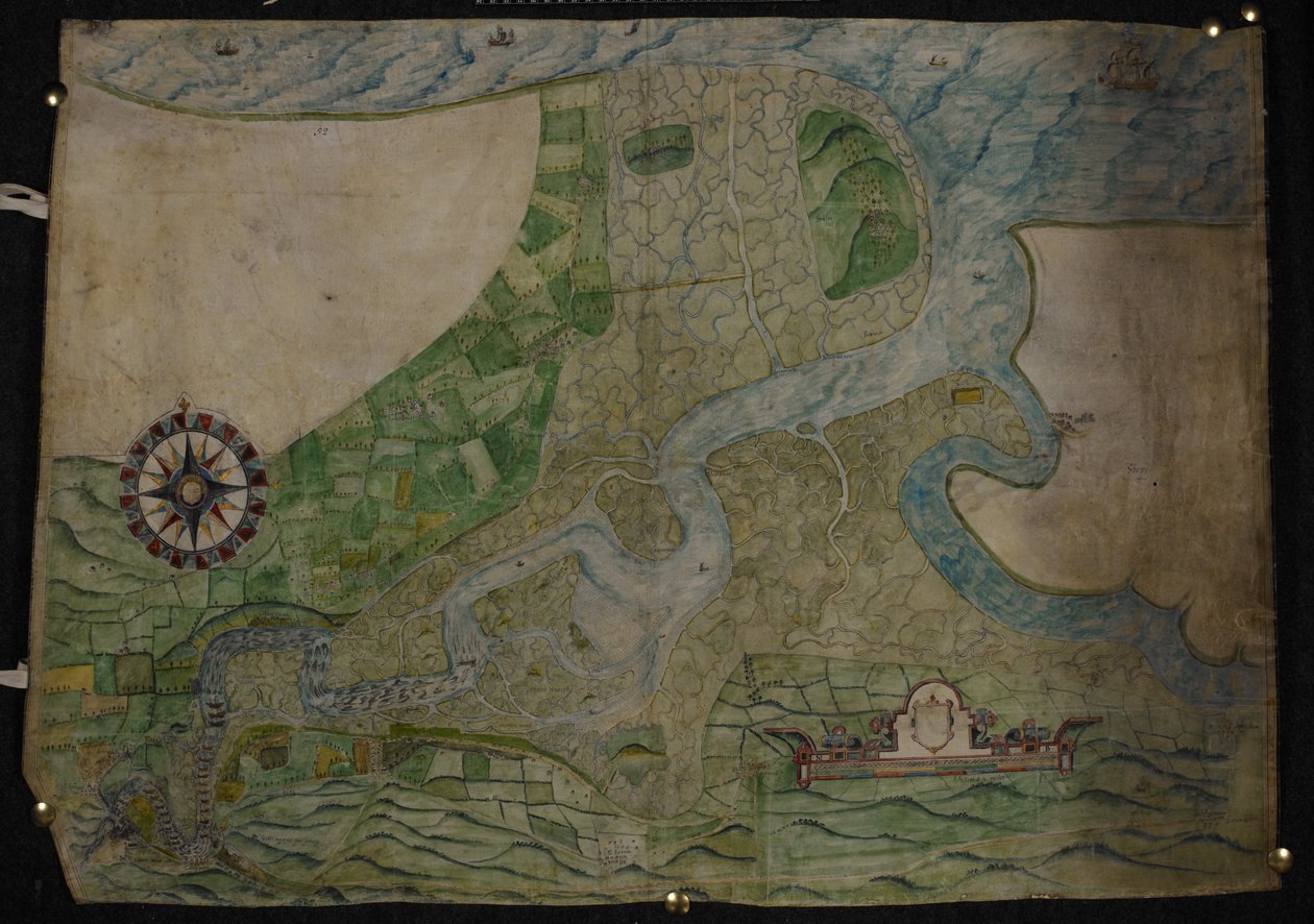 A Medway folyó folyásának diagramja Rochestertől The Nore-ig alkotó: English School