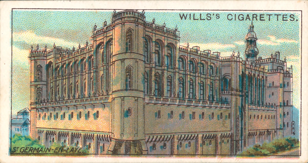Chateau, St Germain en Laye (színes litográfia) alkotó: English School