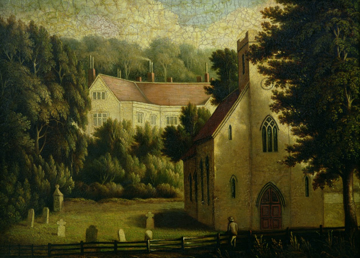 Chawton ház és templom, 1809 alkotó: English School