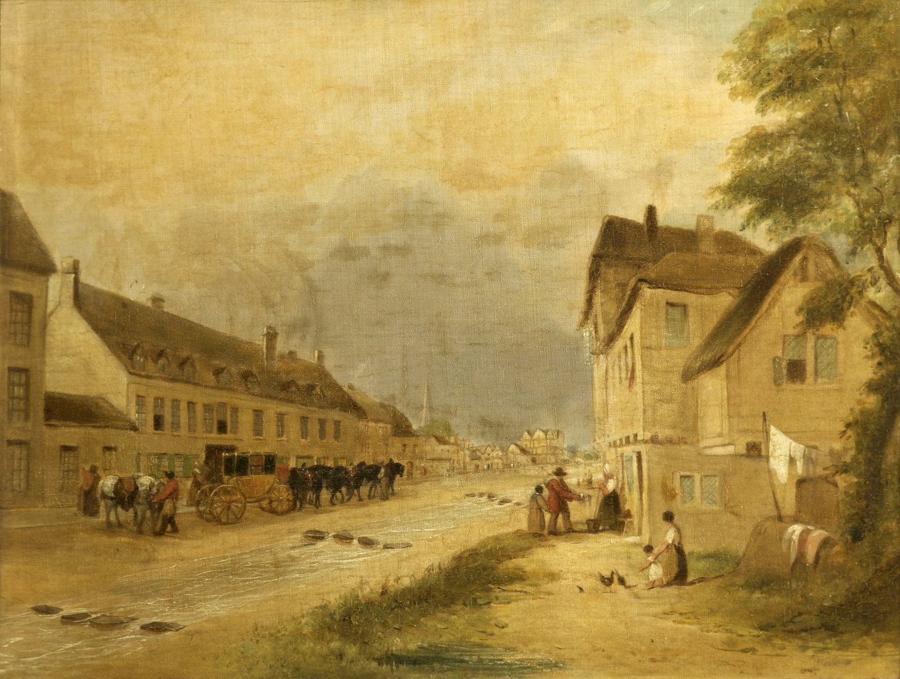 Cheltenham High Street, 1740 alkotó: English School