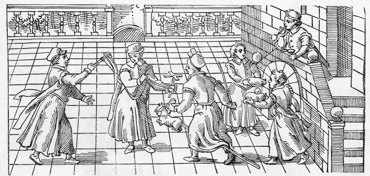 Gyermekjátékok: csörgő, malom, hobbiló és buborékfújás alkotó: English School