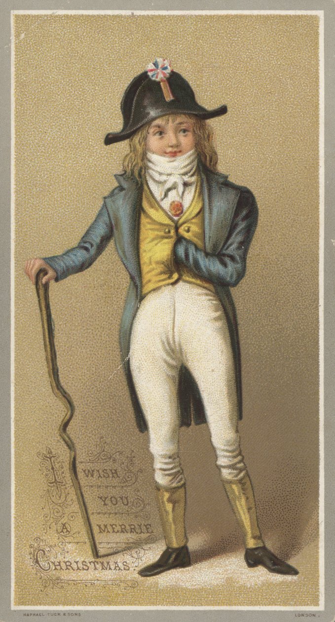 Karácsonyi üdvözlőlap (chromolitho) alkotó: English School