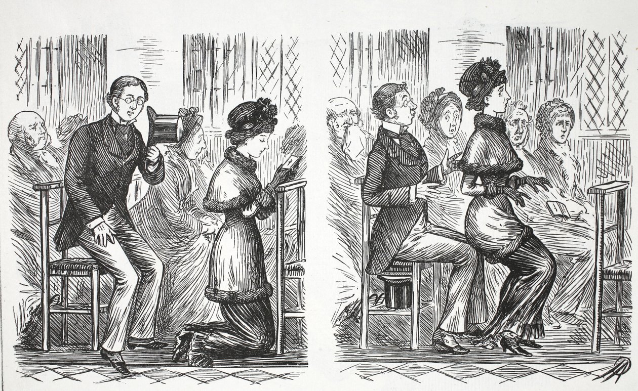 Egyházi modor, Punch illusztrációja alkotó: English School