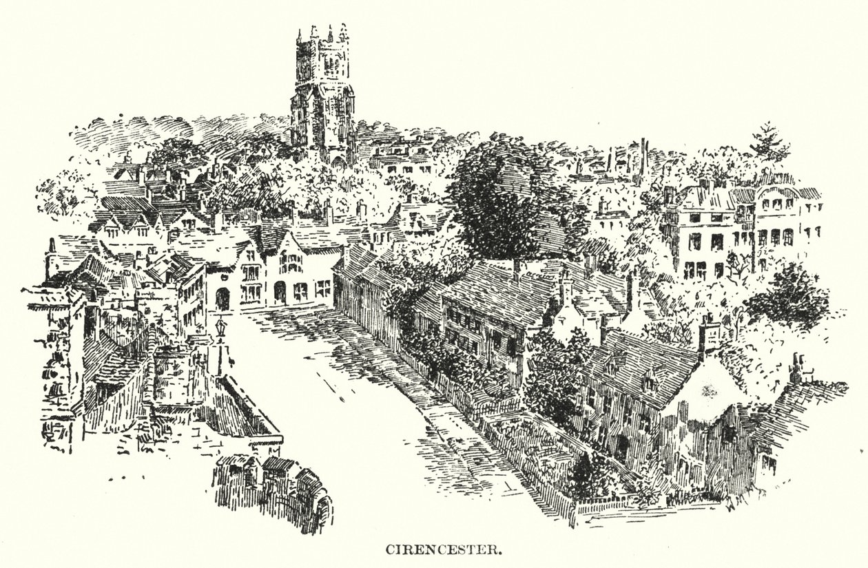 Cirencester (litográfia) alkotó: English School