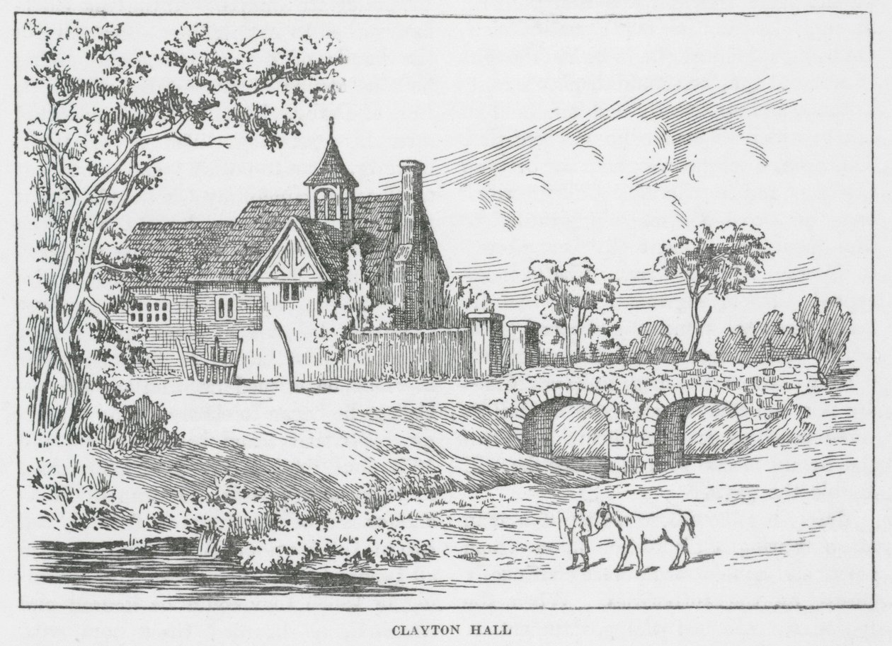 Clayton Hall (litográfia) alkotó: English School