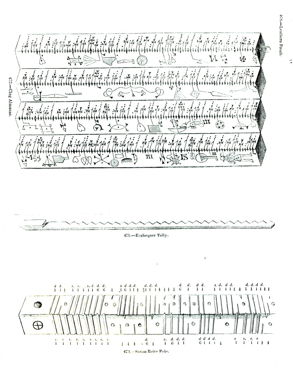 Clog Almanach, Exchequer Tally és Saxon Reive Pole alkotó: English School