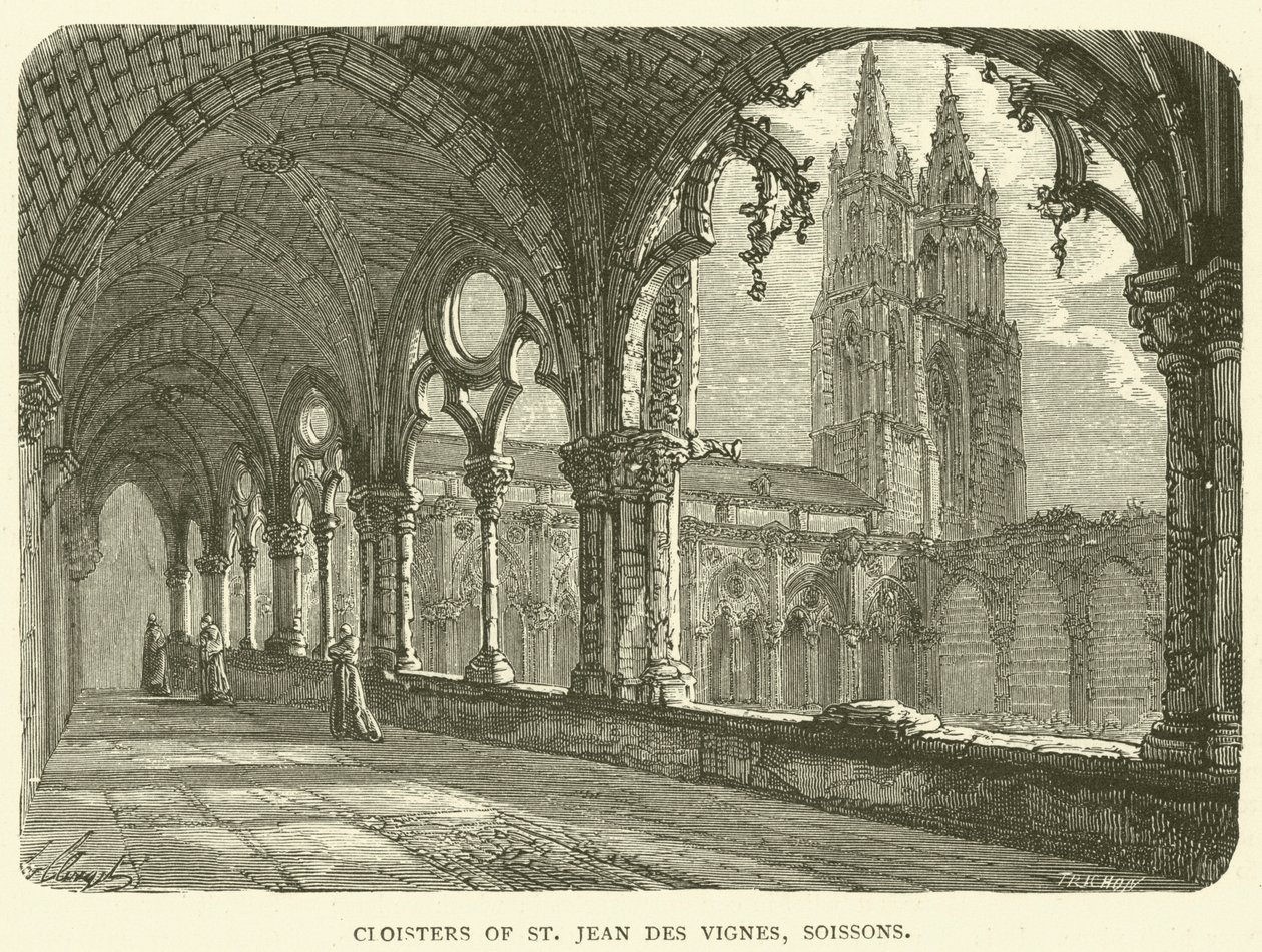 St Jean des Vignes kerengő, Soissons (metszet) alkotó: English School