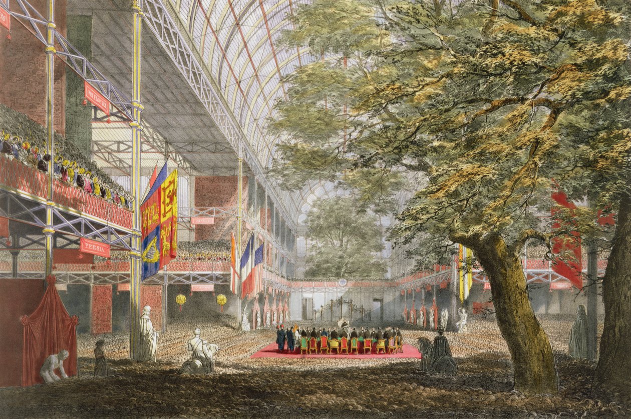 Záróceremónia, a Dickinsons Comprehensive Pictures of the Great Exhibition 1851-ből, 1854-ben megjelent alkotó: English School