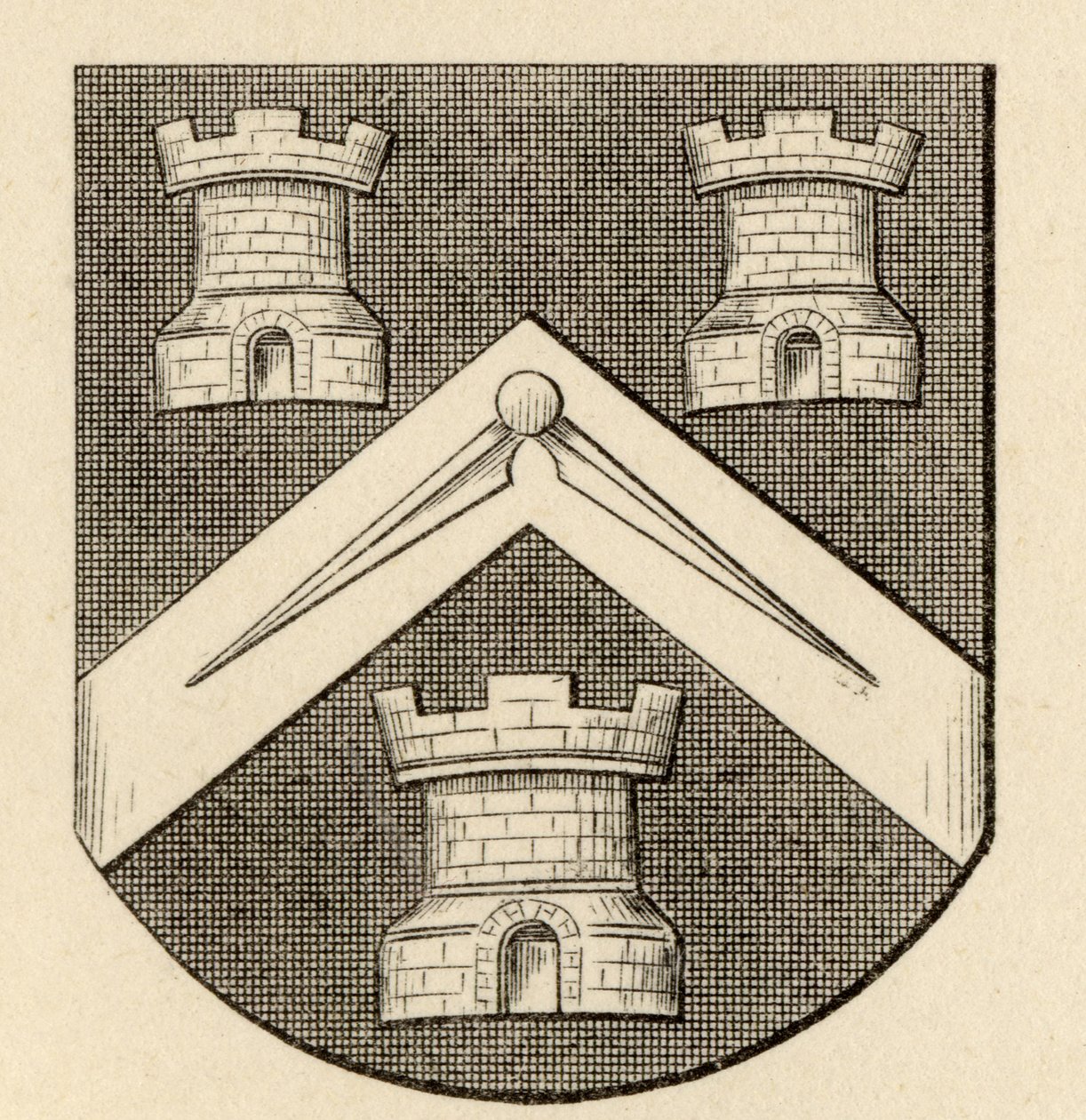 A Szabadkőművesek Társaságának címere, a "The History of Freemasonry, II. kötet"-ből, kiadta Thomas C. Jack, London, 1883. alkotó: English School