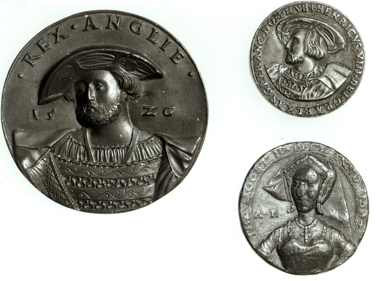 VIII. Henriket és Boleyn Annát ábrázoló érmék (arany) alkotó: English School