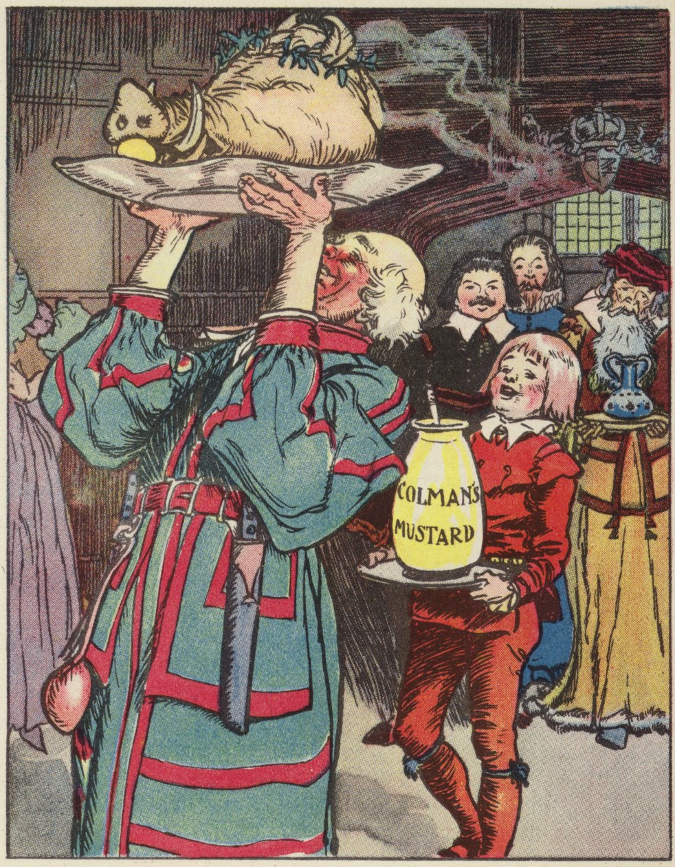Colman története és a mustárfazék (színes litográfia) alkotó: English School