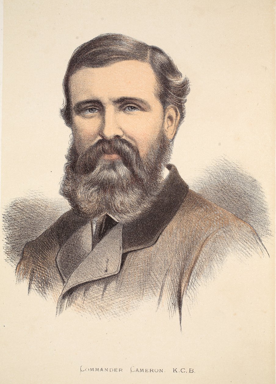 Cameron parancsnok, illusztráció a David Livingstone élete és felfedezései képi kiadásából, J. Ewing Richie, pub. A. Fullarton & Co., 1876 alkotó: English School
