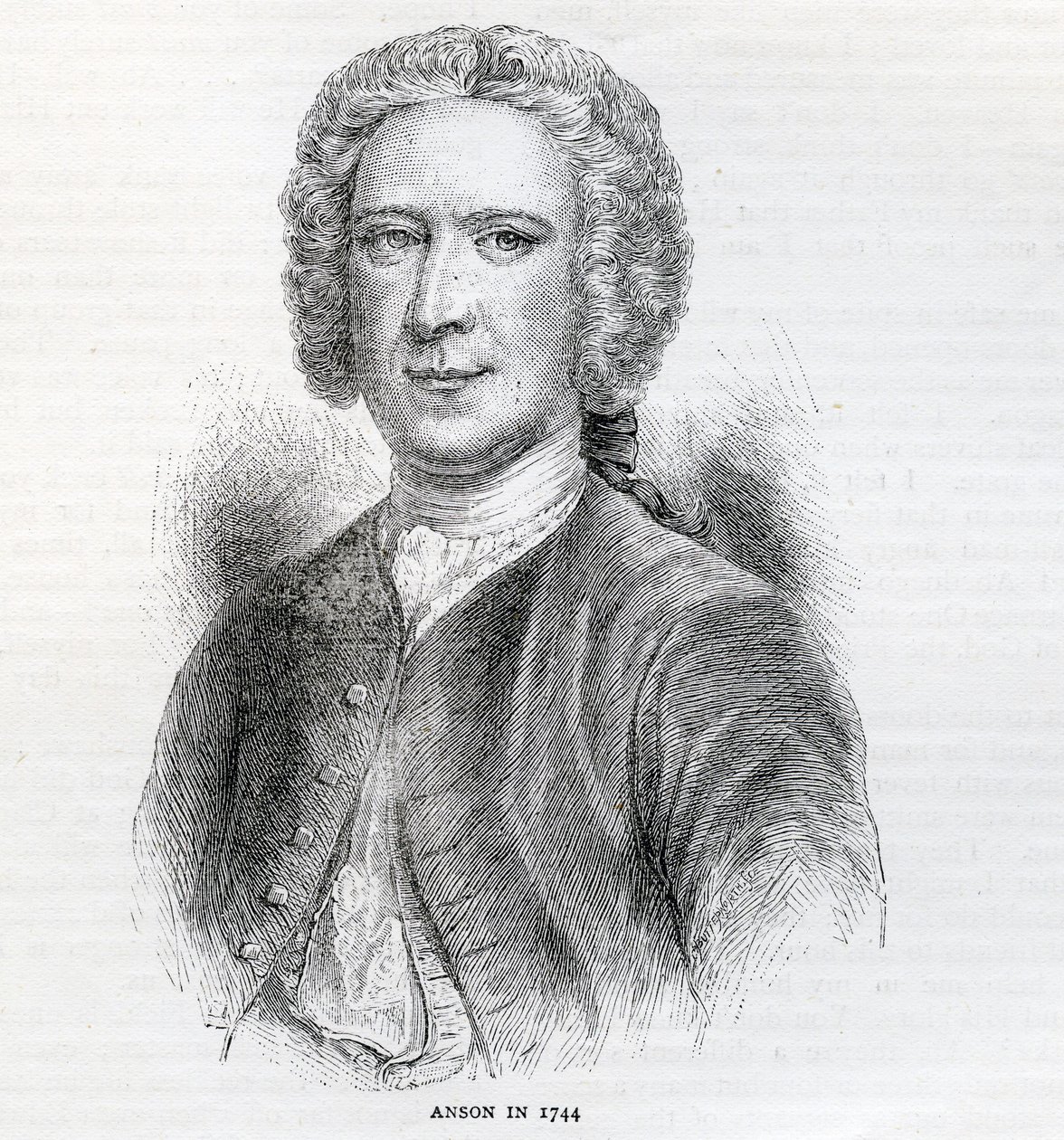 George Anson kommodor, Anson 1. báró (1697-1762), 1744 alkotó: English School