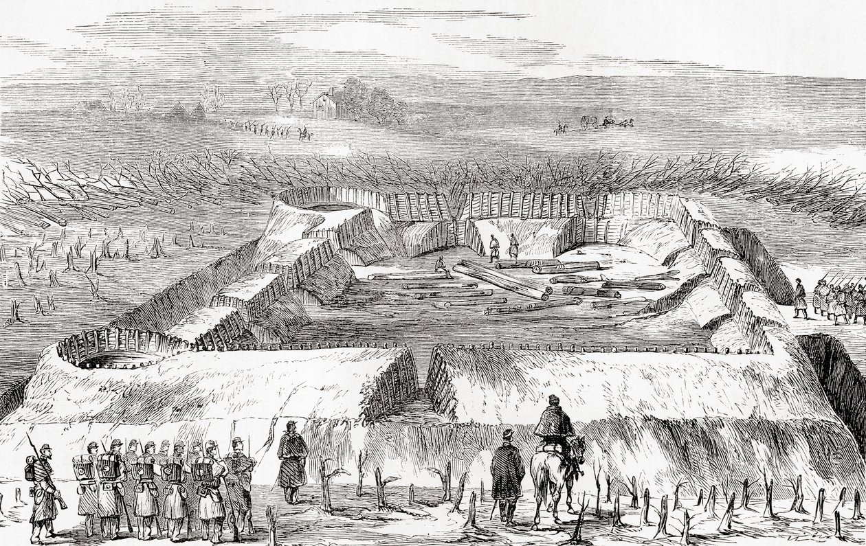 Konföderációs erődítmények a Manassas Junctiontől északra, Ward and Lock