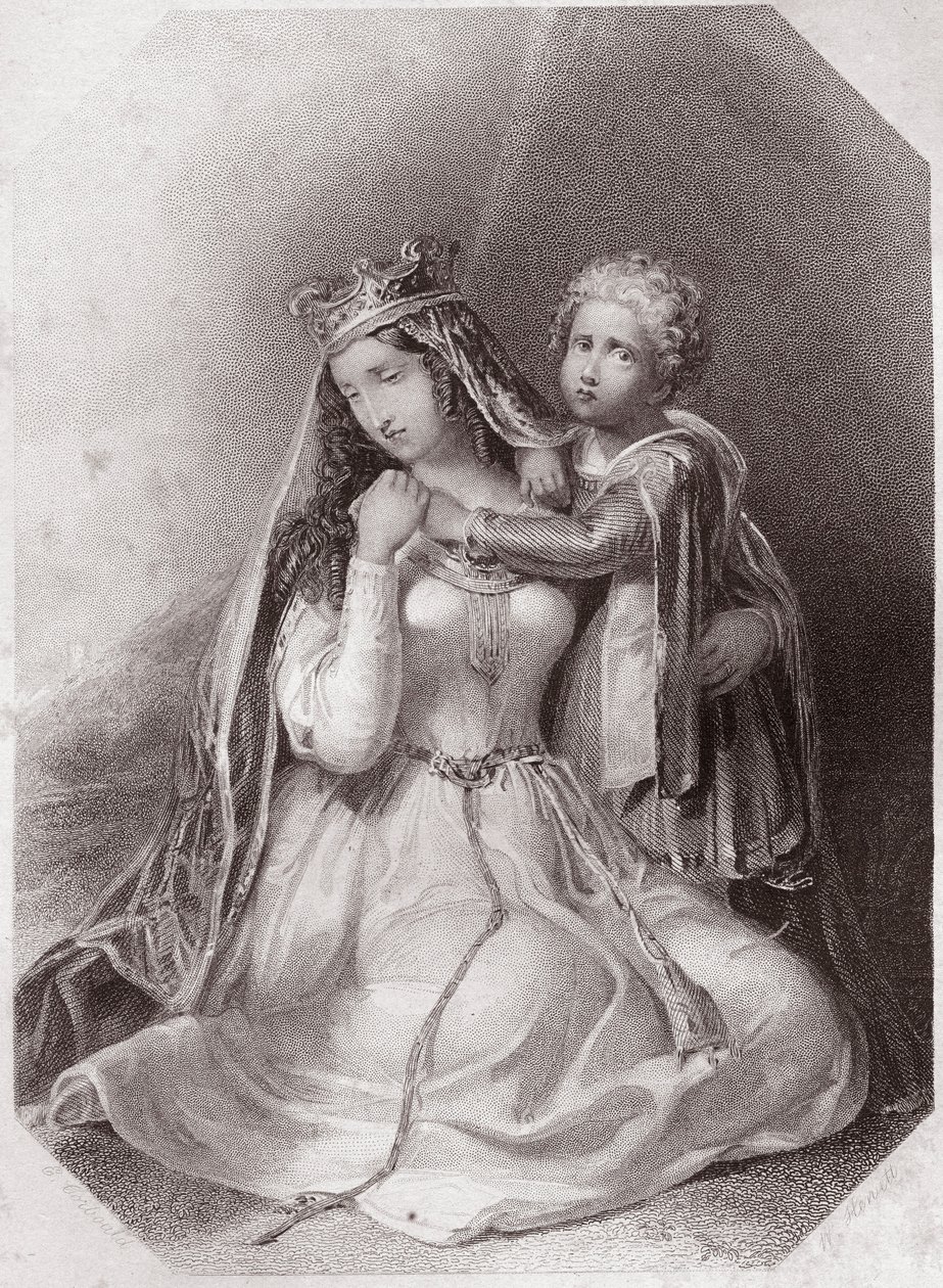 Bretagne-i Constance, Geoffroy Plantagene özvegye John király élete és halála) Lady Constance II. Geoffrey, Bretagne hercegének özvegye (János király élete és halála) a - „” Shakespeare Női Galériában, negyvenöt komoly portré gyűjteménye által alkotó: English School