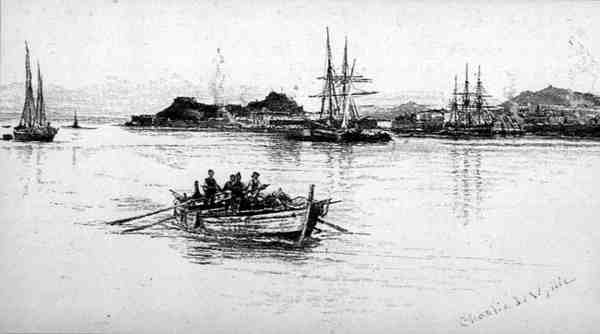 Korfu, Görögország, a "The Picturesque Mediterranean" 3. kötetéből, metszette Charles William Wyllie (1853-1923), kiadó: Cassell and Co. Ltd. alkotó: English School