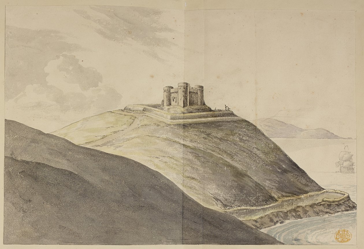 Cork Harbor (toll, tinta és akvarell papíron) alkotó: English School