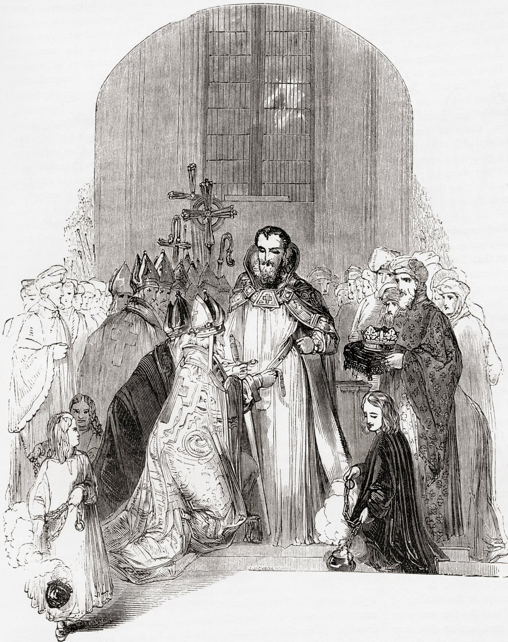 IV. Henrik koronázása, a régi Angliából: A Pictorial Museum, pub. 1847 alkotó: English School