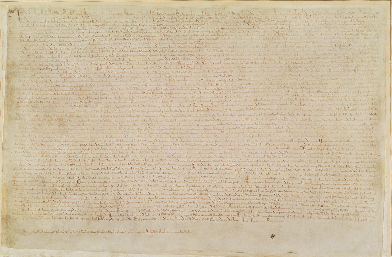 Cotton Augustus II 106 Magna Carta alkotó: English School