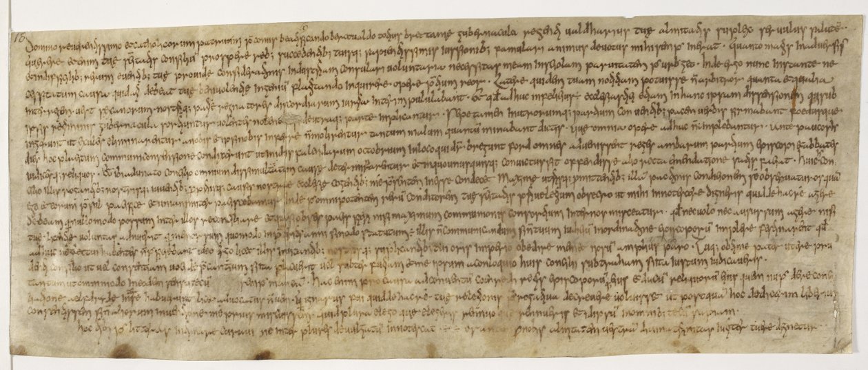 Cotton Augustus ii 18, Wealdhere levél, 704 körül, a legkorábbi levélzárás alkotó: English School