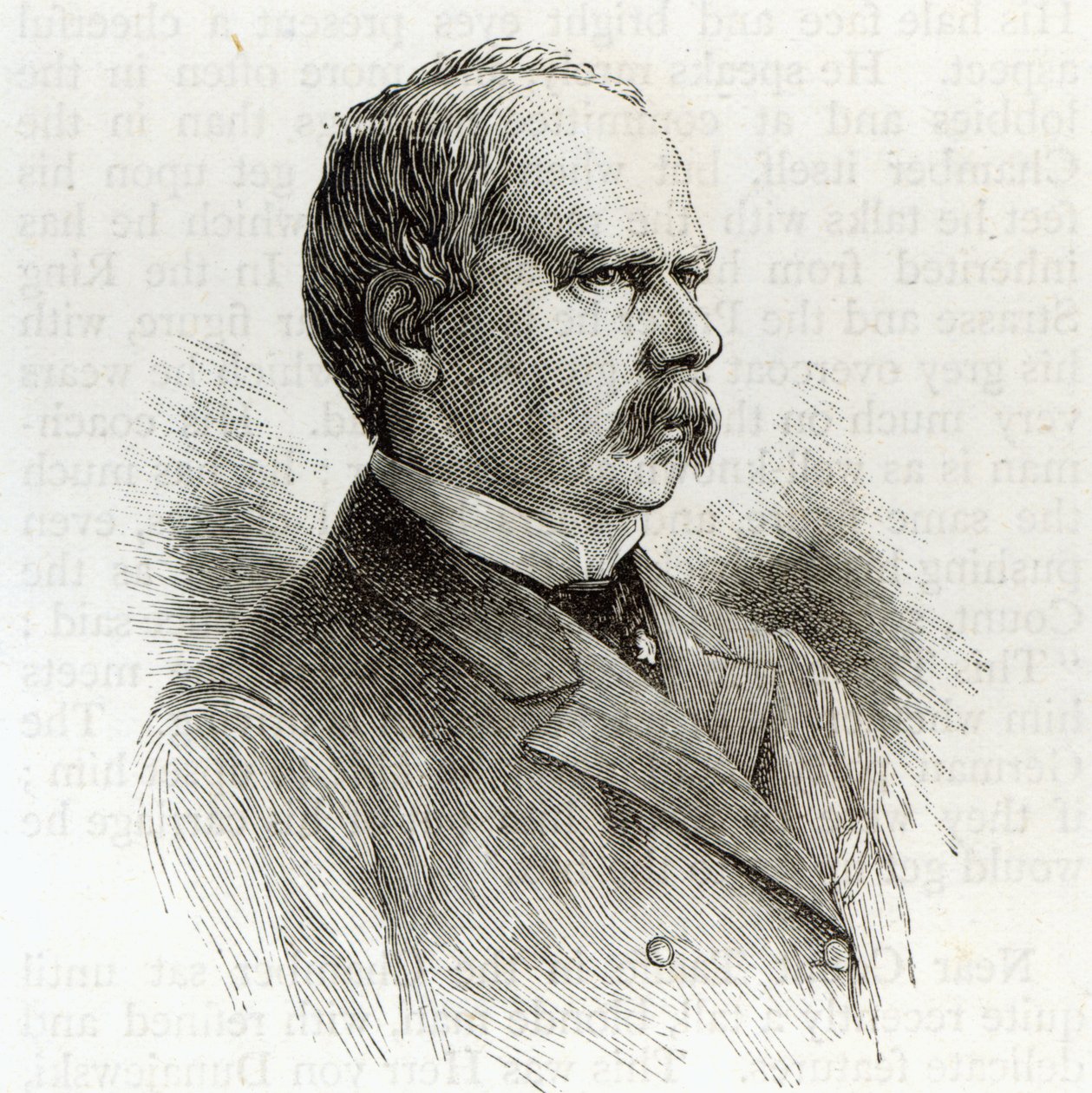 Kalnoky gróf, Ausztria külügyminisztere a Szabadidő órából, 1891 alkotó: English School
