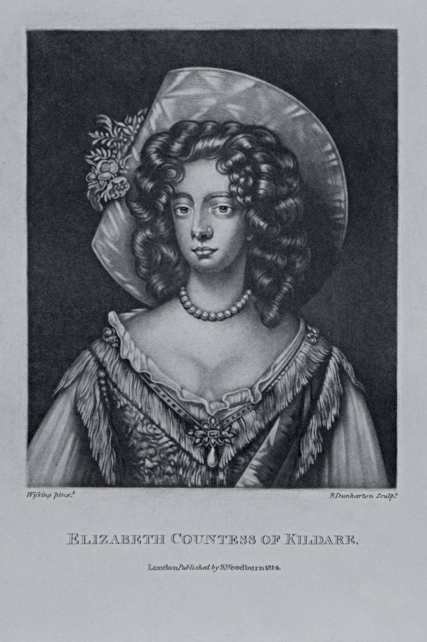 Kildare grófnője, Richard Earlom és Charles Turner „Characters Illustrious in British History” című művéből, 1815 alkotó: English School