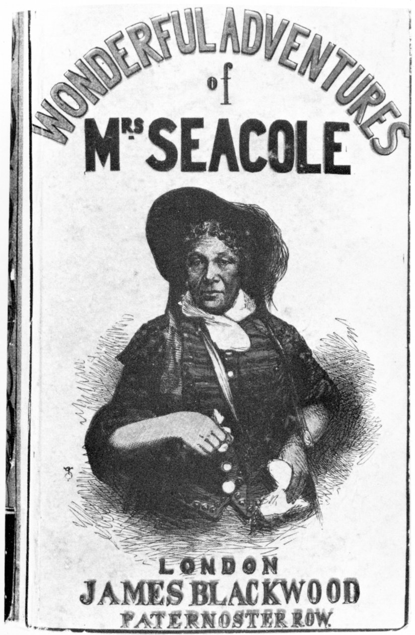 A The Wonderful Adventures of Mrs Seacole első kiadásának borítója, James Blackwood, Paternoster Row, 1857 alkotó: English School