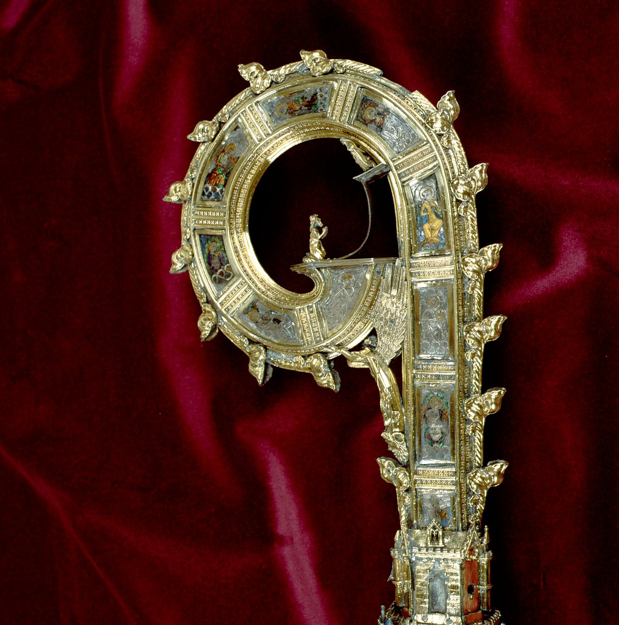 Wykehami Vilmos (kb. 1320-1404) crozier-jének szélhámosa: Pál oldala (ezüst aranyozott) (részlet) (lásd: 205100-32) alkotó: English School