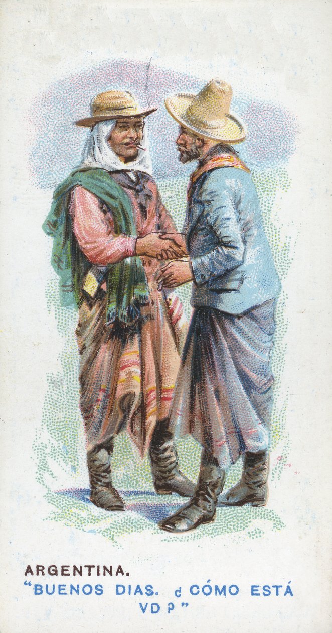 Szokásos köszöntés Argentínában, 1907 alkotó: English School