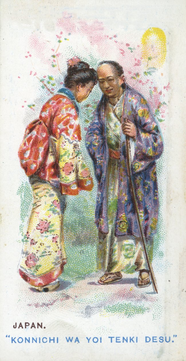 Szokásos köszöntés Japánban, 1907 alkotó: English School