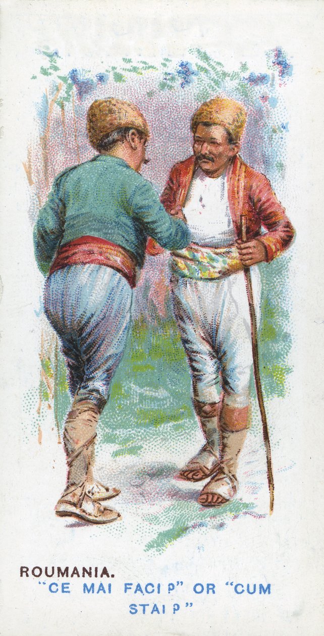 Szokásos köszöntés Romániában, 1907 alkotó: English School