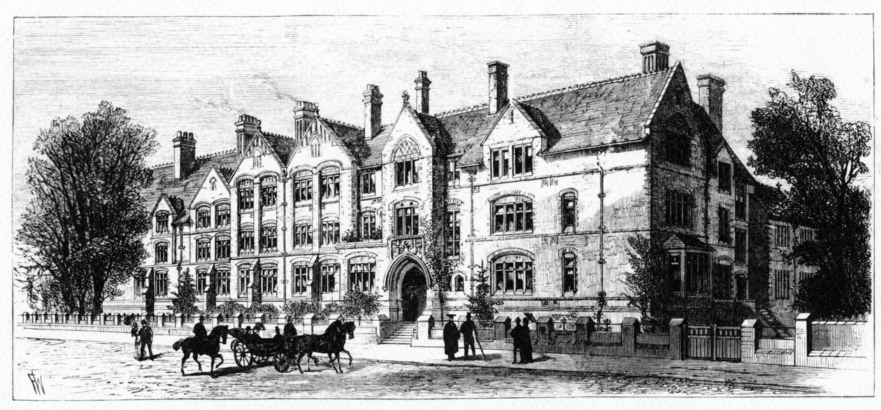 Dalton Hall, a manchesteri Victoria Egyetem hallgatóinak lakóháza alkotó: English School
