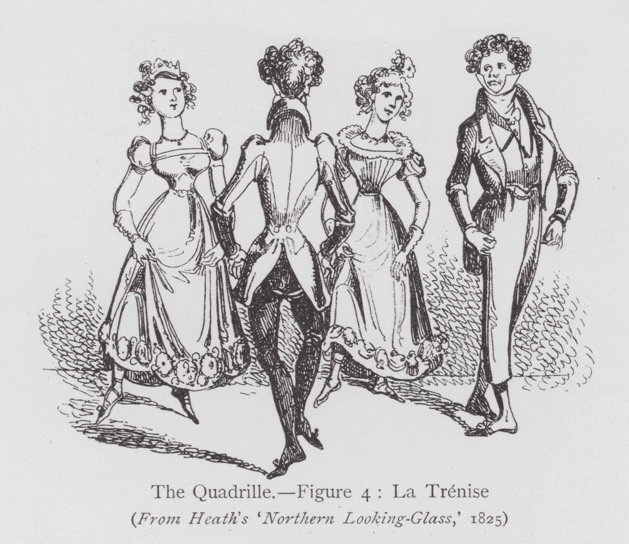 Tánc: A Quadrille, 4. ábra, La Trenise (litho) alkotó: English School