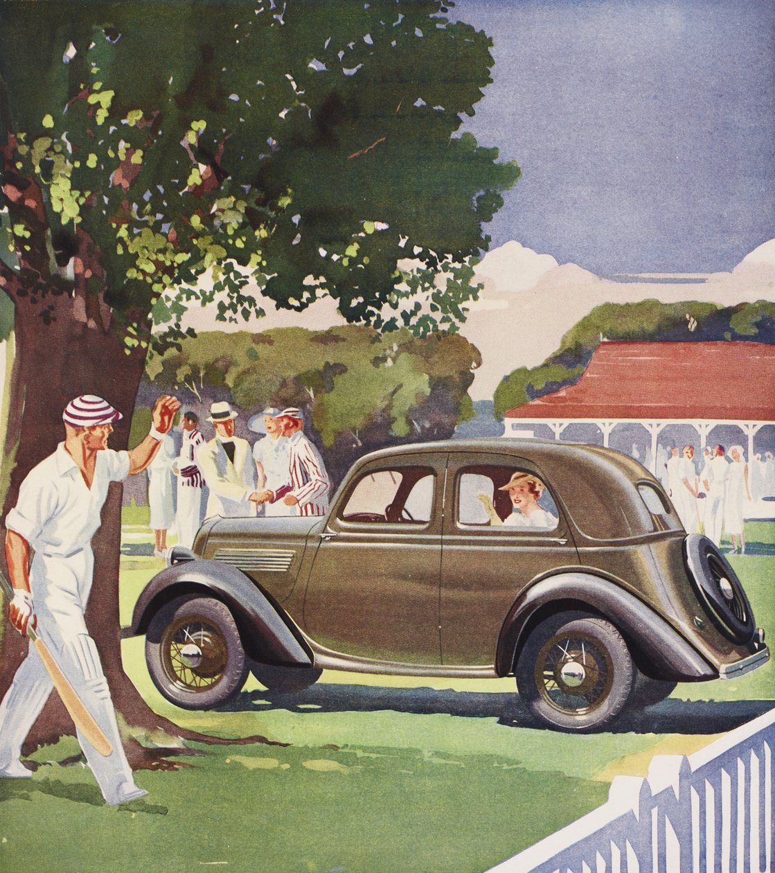 De Luxe Ford Saloon, hirdetés alkotó: English School