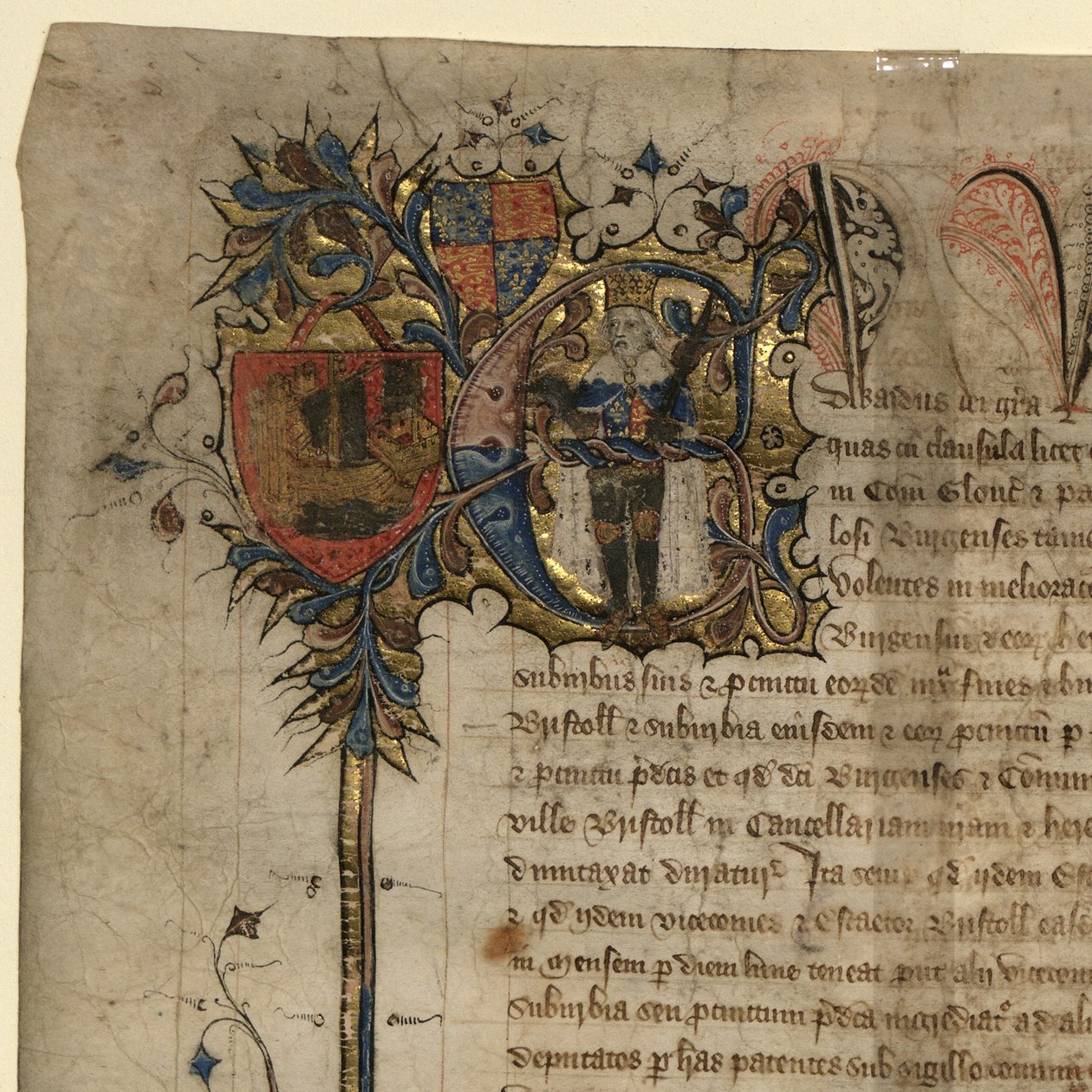 Részlet III. Edwardról a Szabadságjogok Nagy Chartájából alkotó: English School