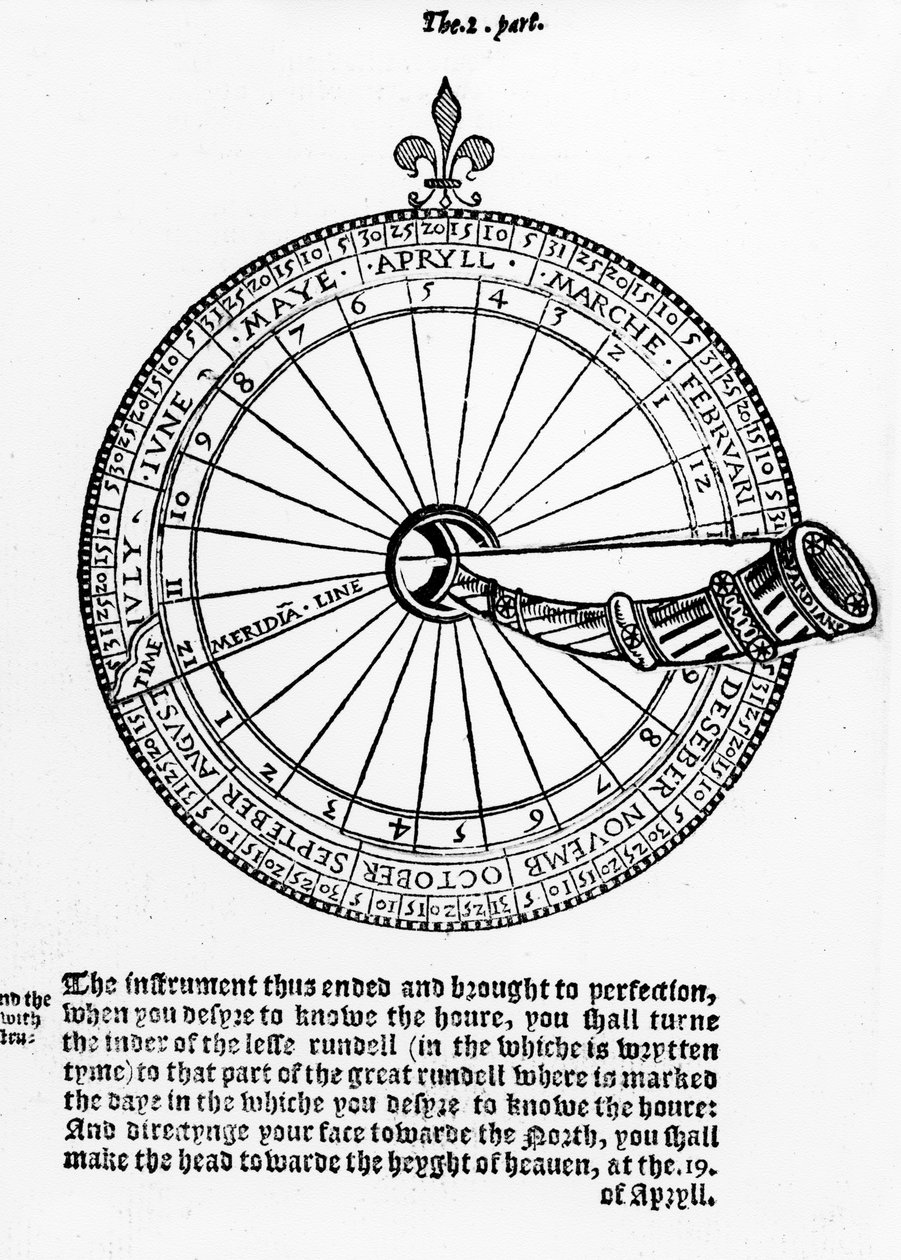 Egy éjszakai élőlény diagramja, illusztráció a navigáció művészetéből, Martin Cortes, angolra fordította Richard Eden alkotó: English School