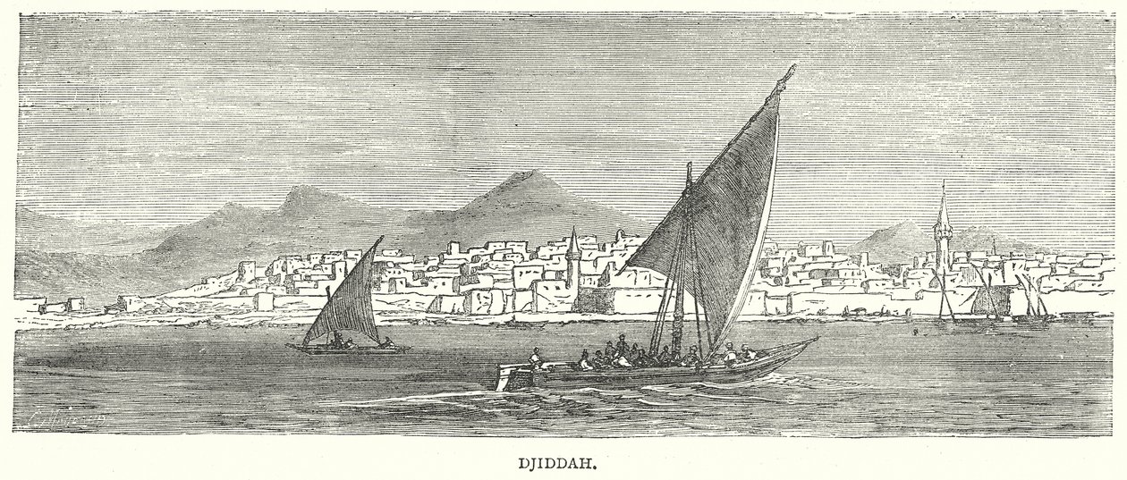 Djiddah (metszet) alkotó: English School