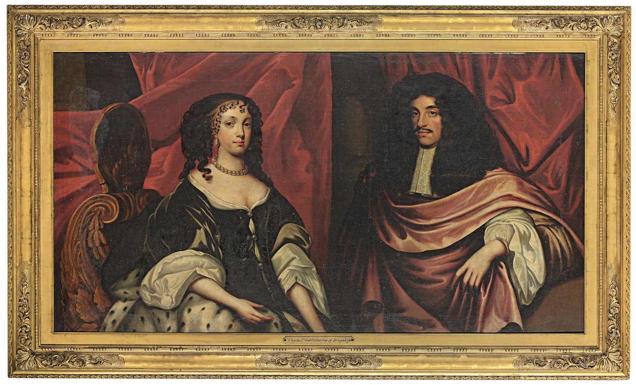 Károly király és Braganzai Katalin kettős portréja, 1665 körül alkotó: English School