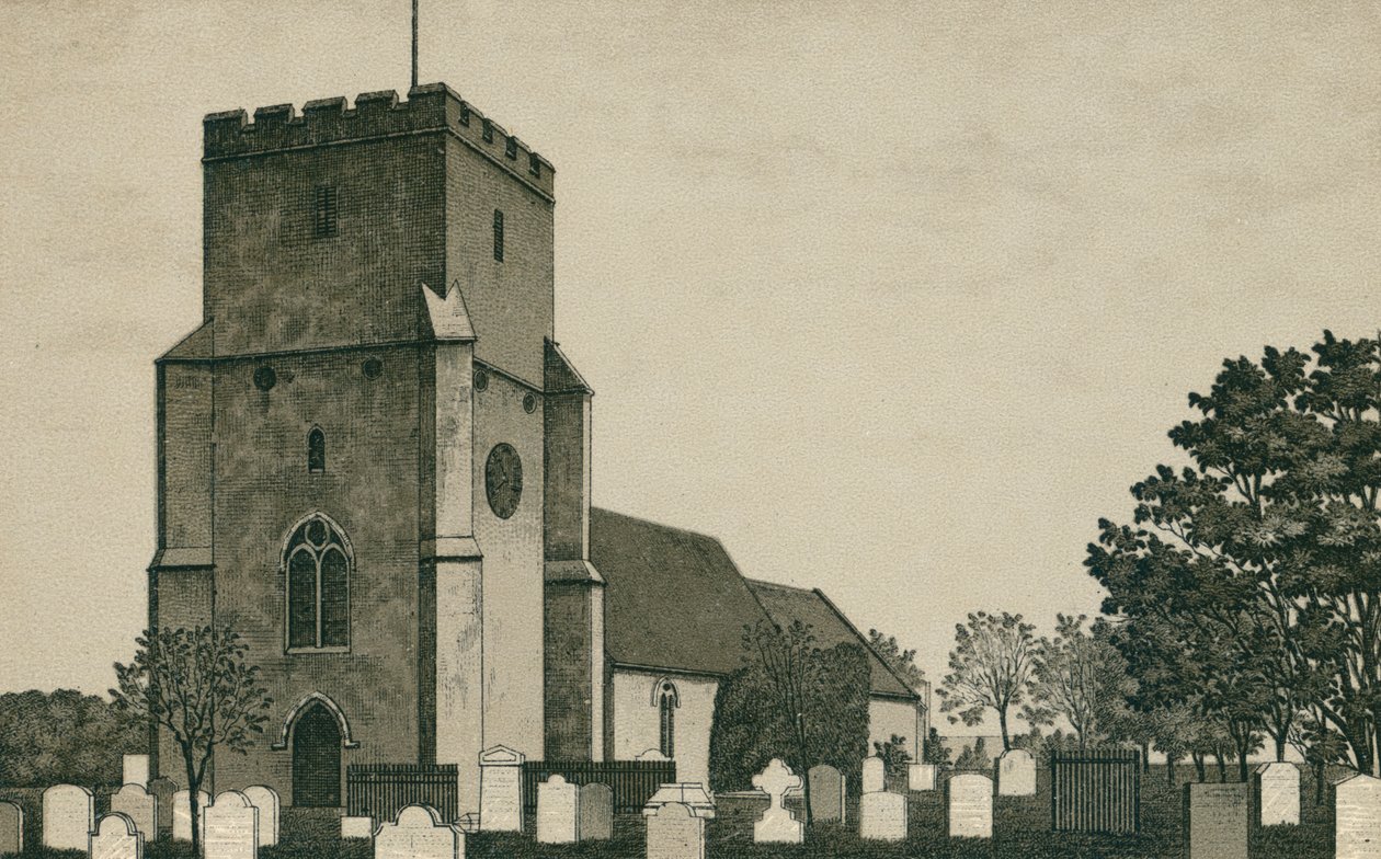 Dovercourt templom (litográfia) alkotó: English School