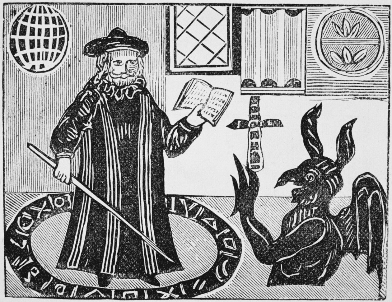 Dr. Faustus varázskörben, Dr. Faustus Gents-fordításának előlapja, 1648. alkotó: English School